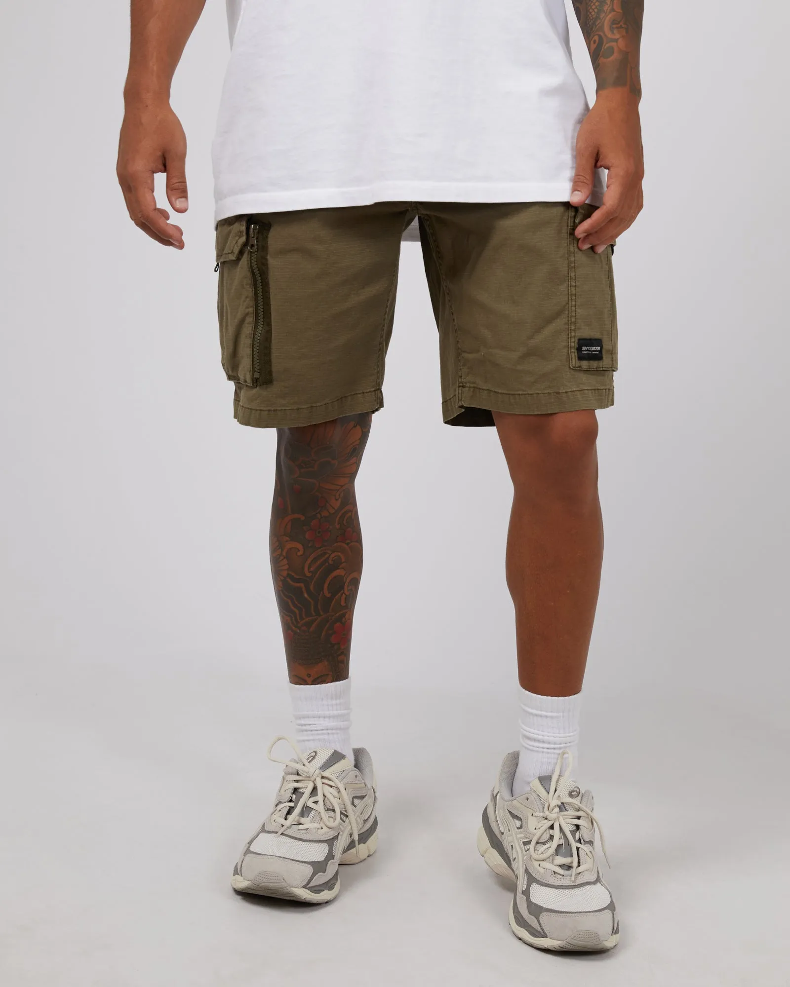 Ripstop Cargo Short Khaki sold by edge clothing product image thumbnail 4