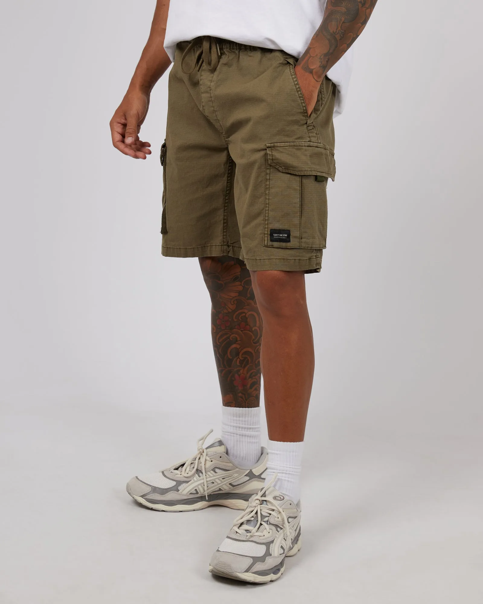 Ripstop Cargo Short Khaki sold by edge clothing