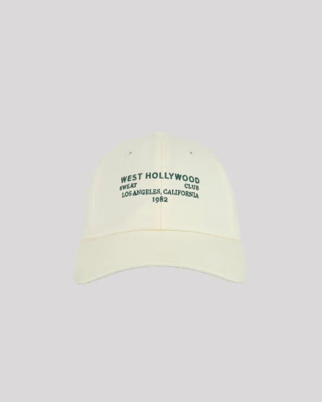 West Hollywood Sweat Cap Ivory sold by edge clothing