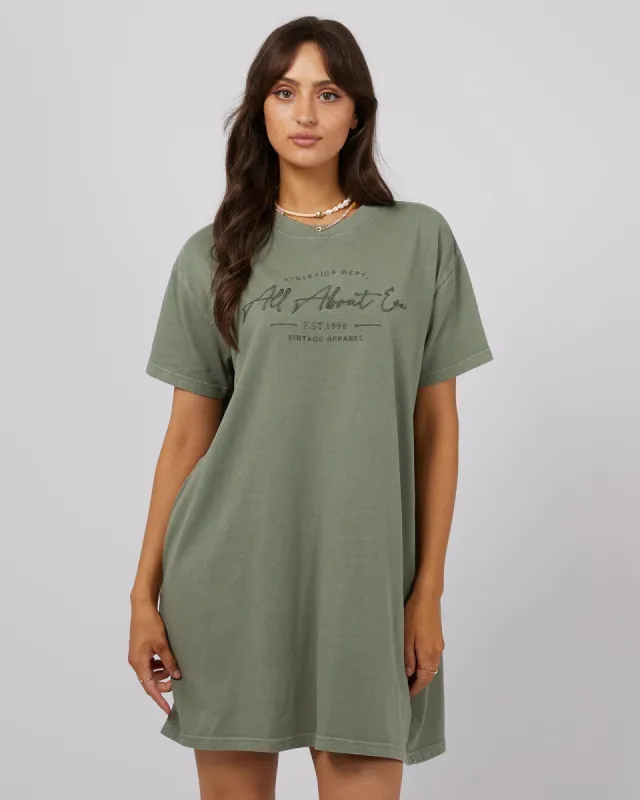 Classic Tee Dress Khaki sold by edge clothing