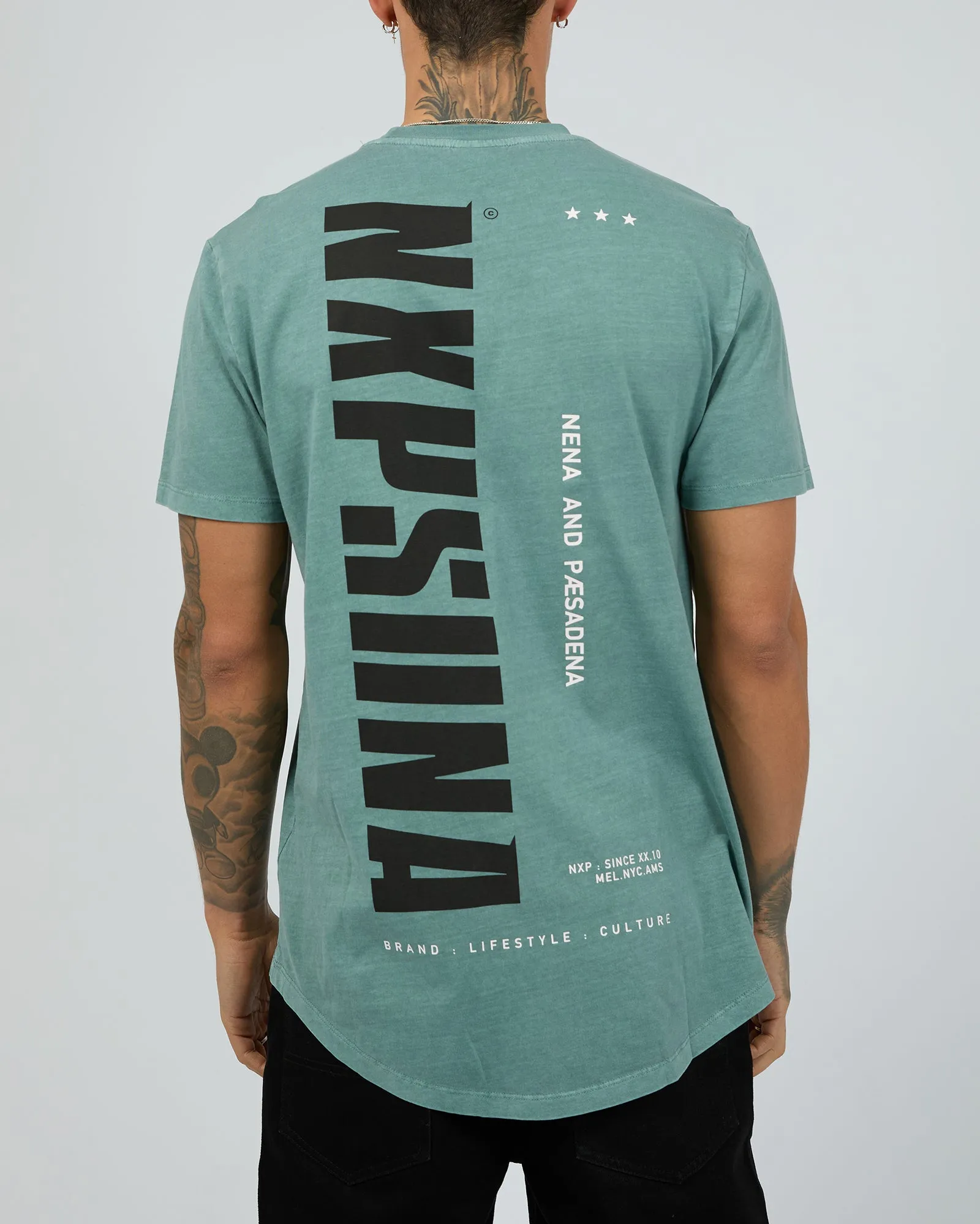 Ether Dual Curved Tee Pigment Trooper sold by edge clothing product image thumbnail 3