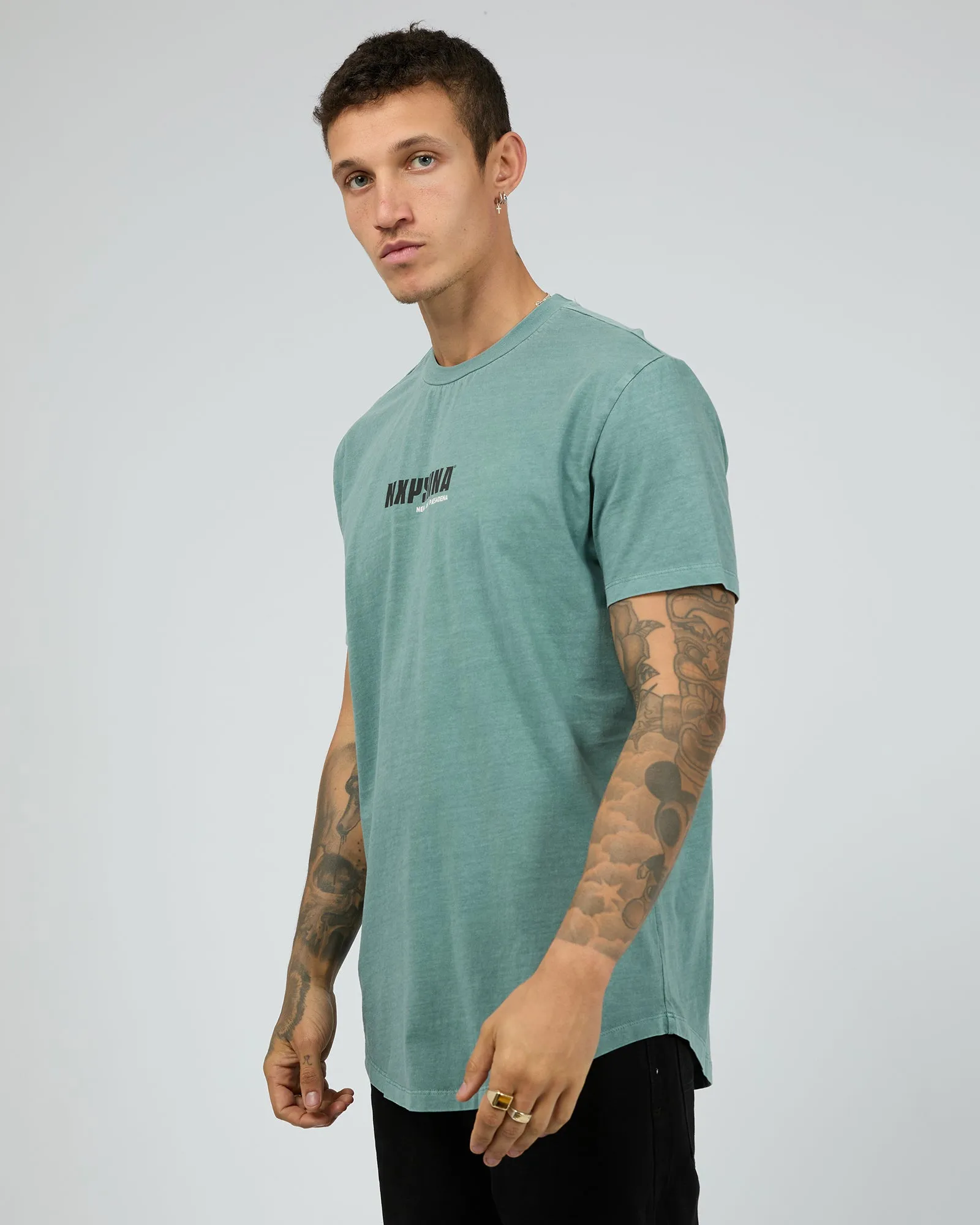 Ether Dual Curved Tee Pigment Trooper sold by edge clothing product image thumbnail 4