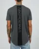 Sine Dual Curved Tee Ashphalt Black sold by edge clothing
