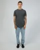 Sine Dual Curved Tee Ashphalt Black sold by edge clothing