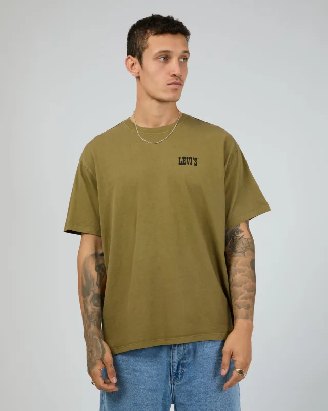 Vintage Fit Graphic Tee Khaki sold by edge clothing