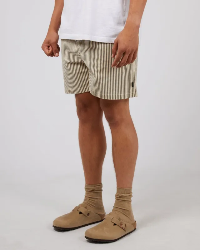 Stripe Short Tan sold by edge clothing