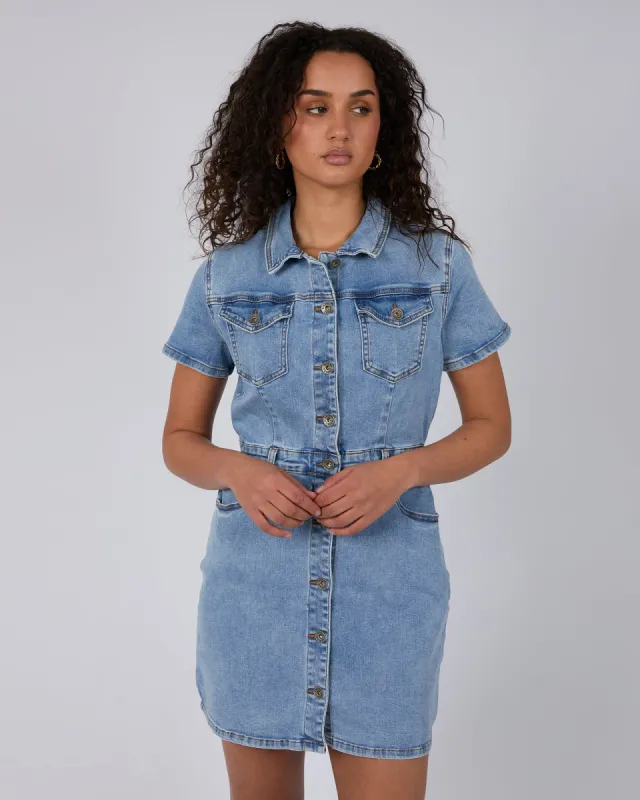 Shay Mini Dress Light Blue sold by edge clothing