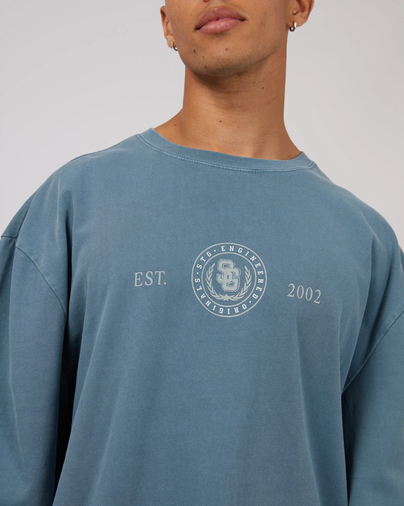 Limited Long Sleeve Mid Blue sold by edge clothing product image thumbnail 5