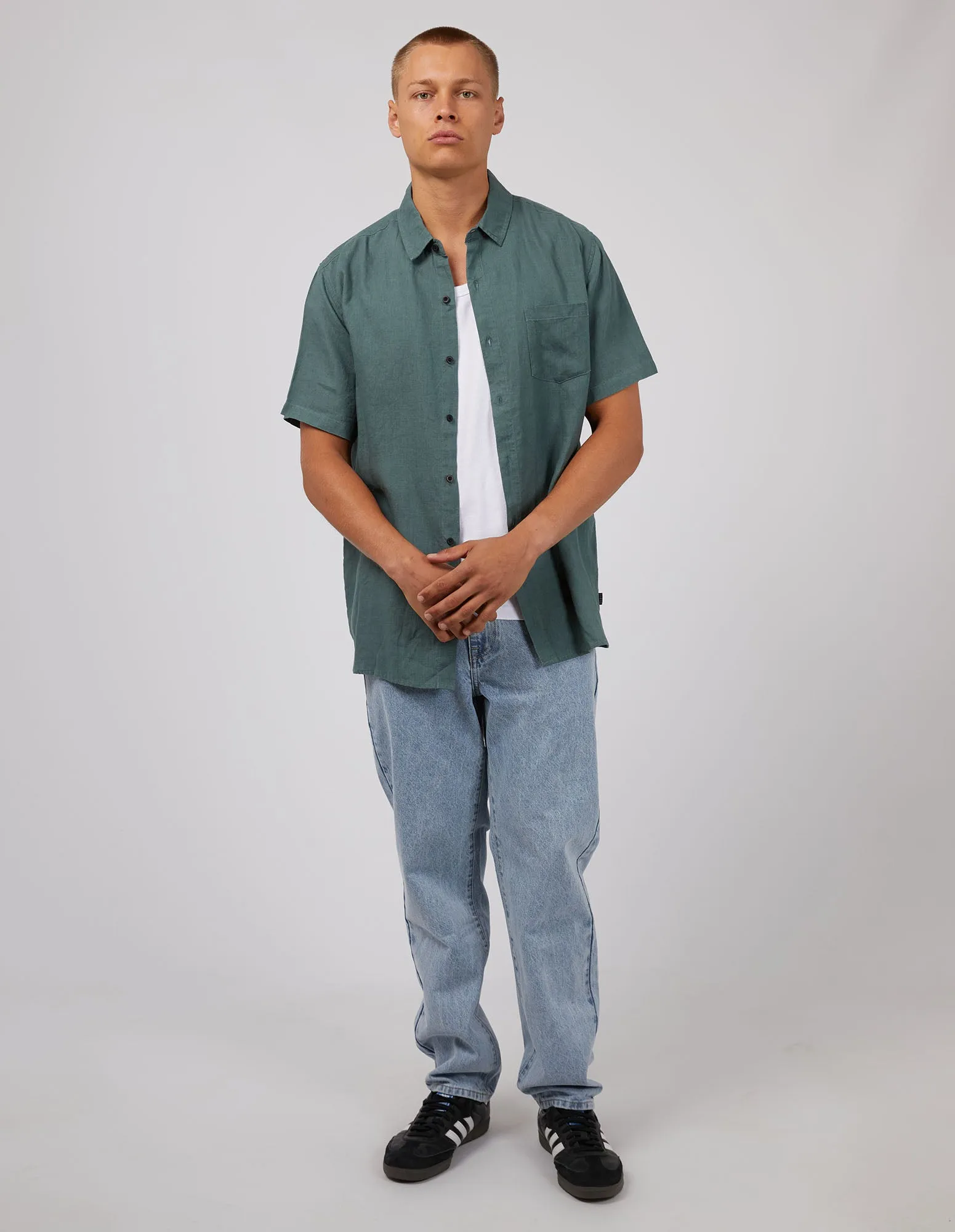 Linen Shirt Pine sold by edge clothing product image thumbnail 2