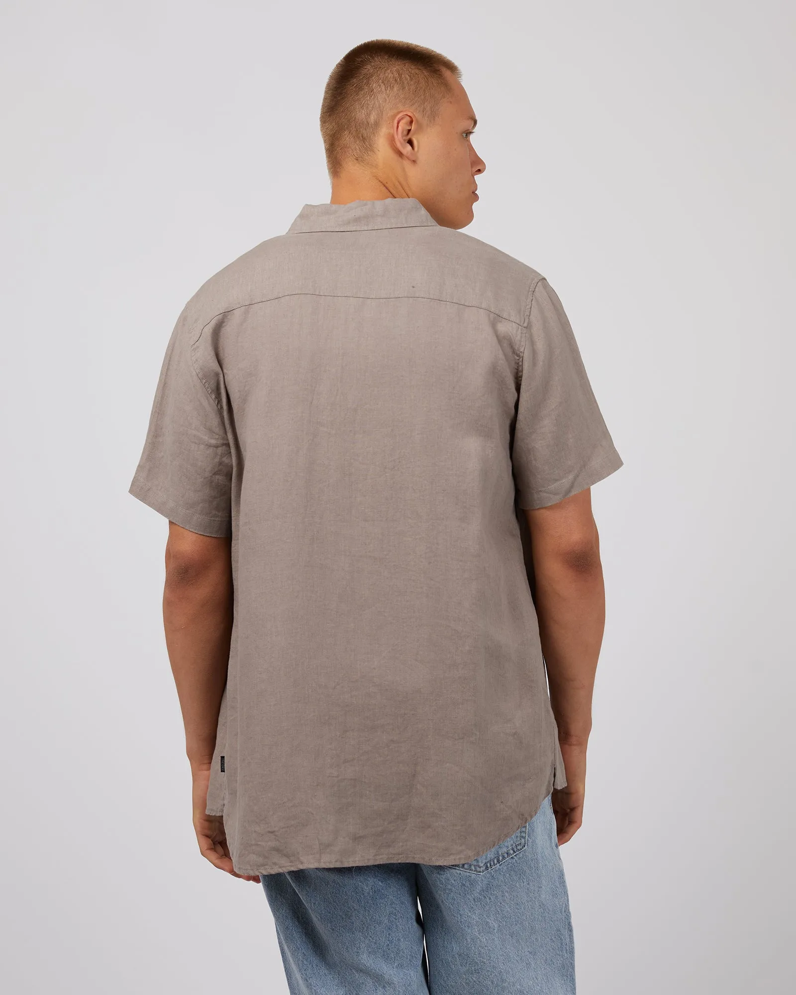 Linen Shirt Mushroom sold by edge clothing product image thumbnail 3