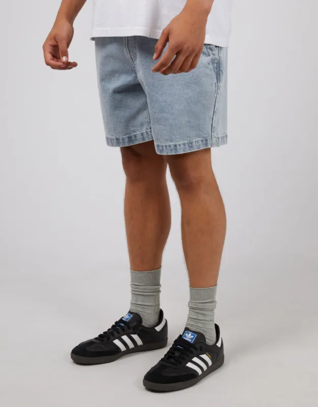 Rider Denim Short Bleach Blue sold by edge clothing