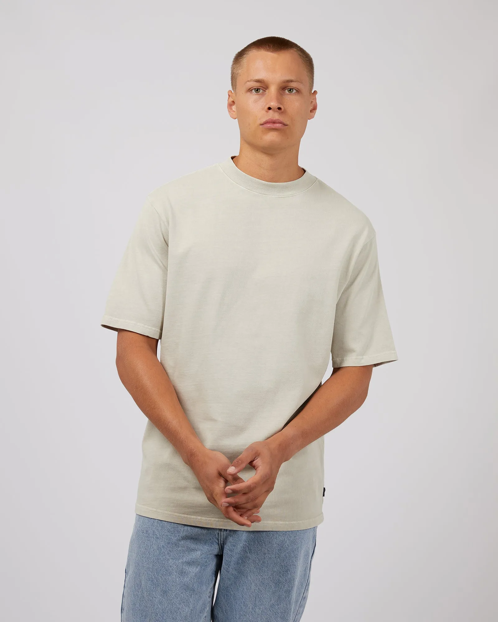 Heavy Weight Tee Chalk sold by edge clothing