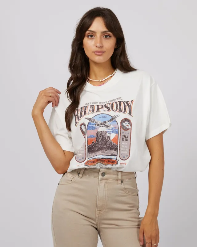 Sky Dance Oversized Tee Vintage White sold by edge clothing