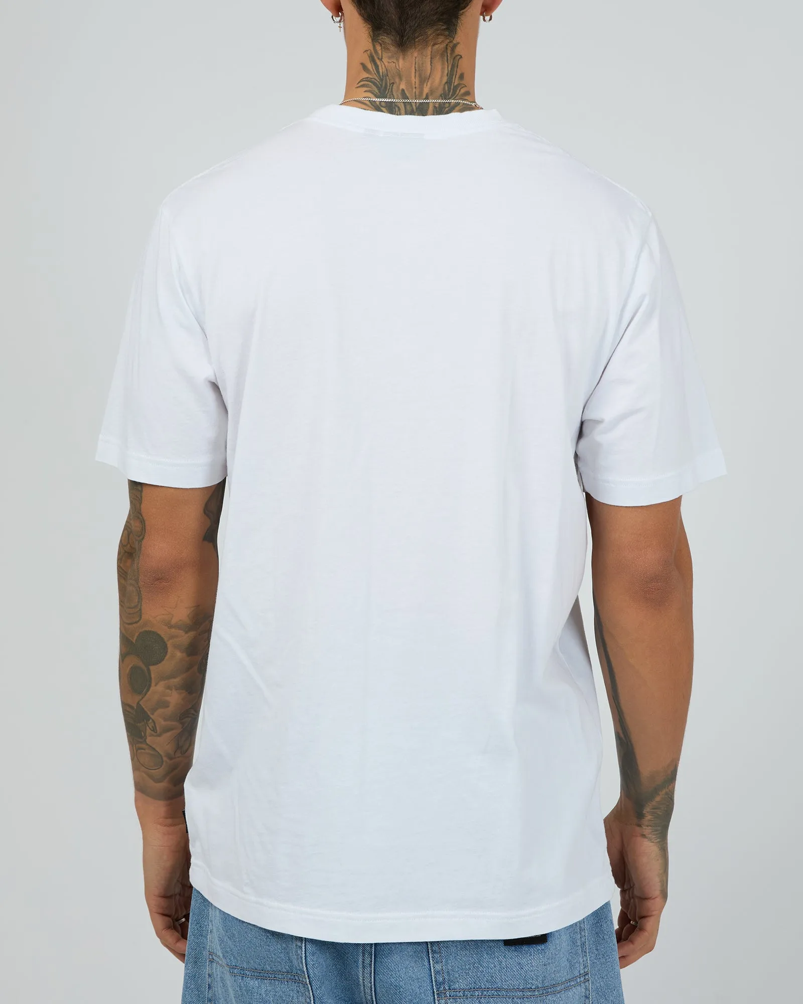 Flatline Retro Fit Tee White sold by edge clothing product image thumbnail 3