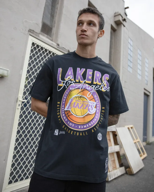Conference Lakers Throwback Tee Black sold by edge clothing