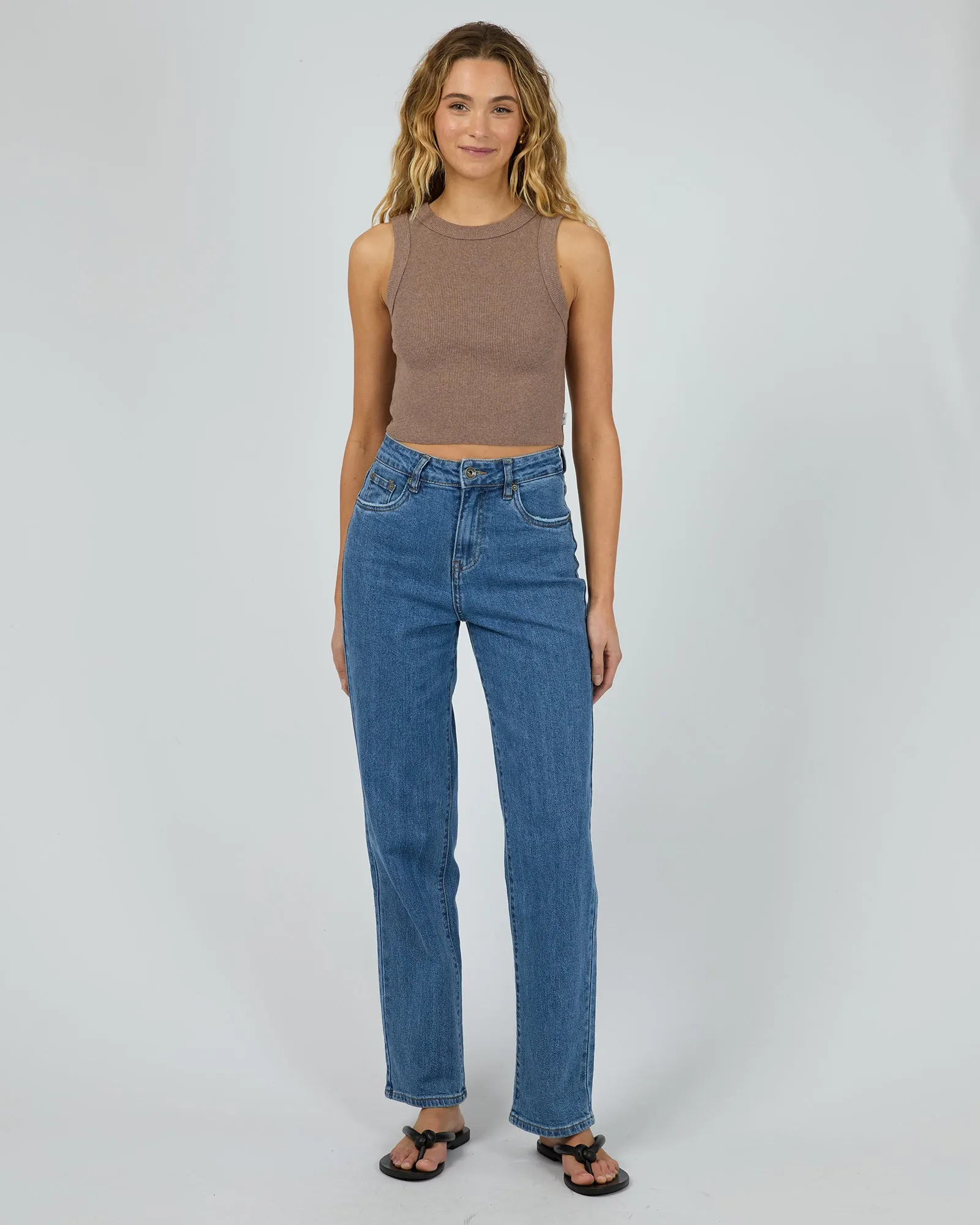 Pia Crop Tank Brown sold by edge clothing product image thumbnail 2