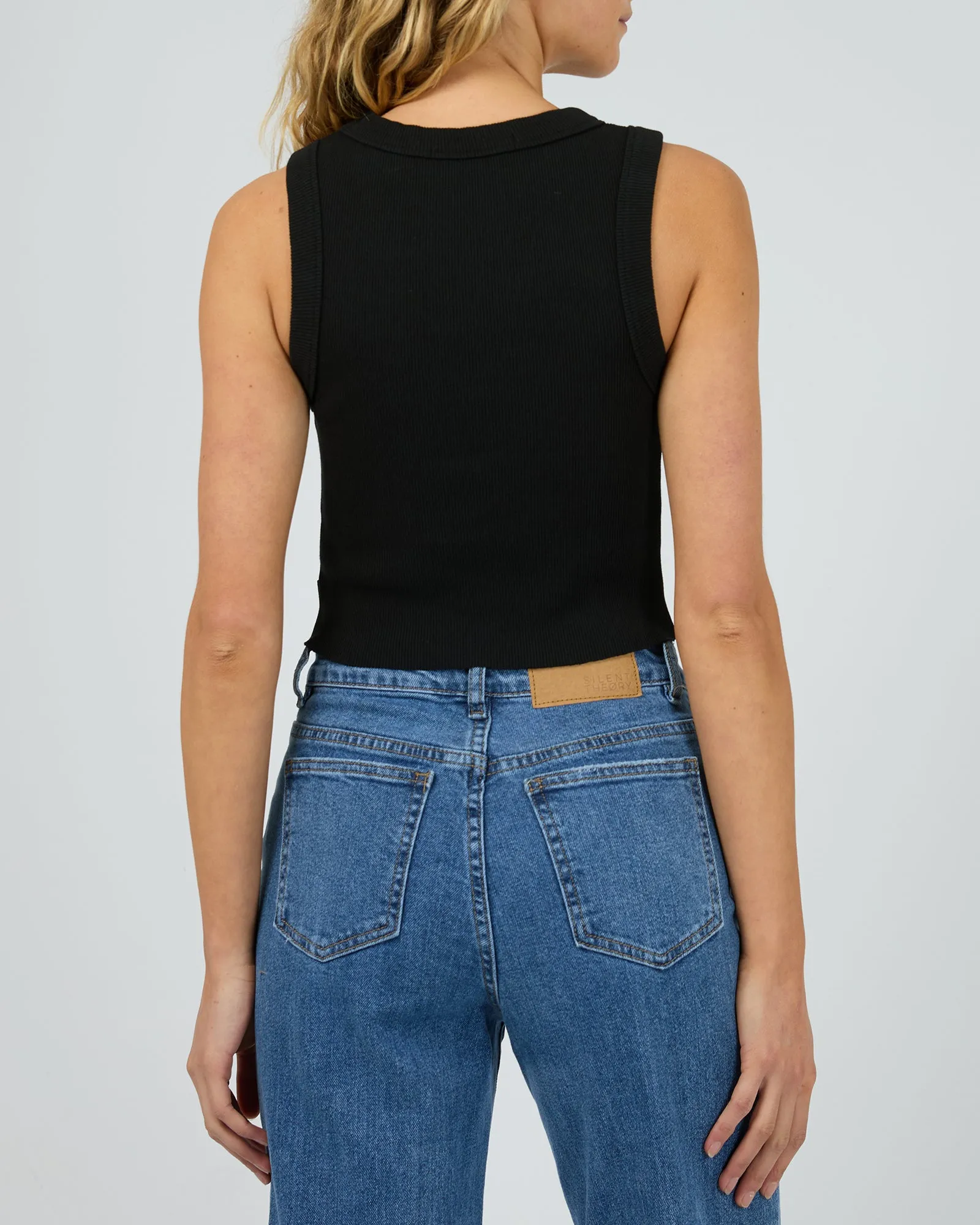 Pia Crop Tank Black sold by edge clothing product image thumbnail 3