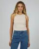 Pia Crop Tank Oatmeal sold by edge clothing