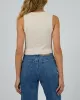 Pia Crop Tank Oatmeal sold by edge clothing