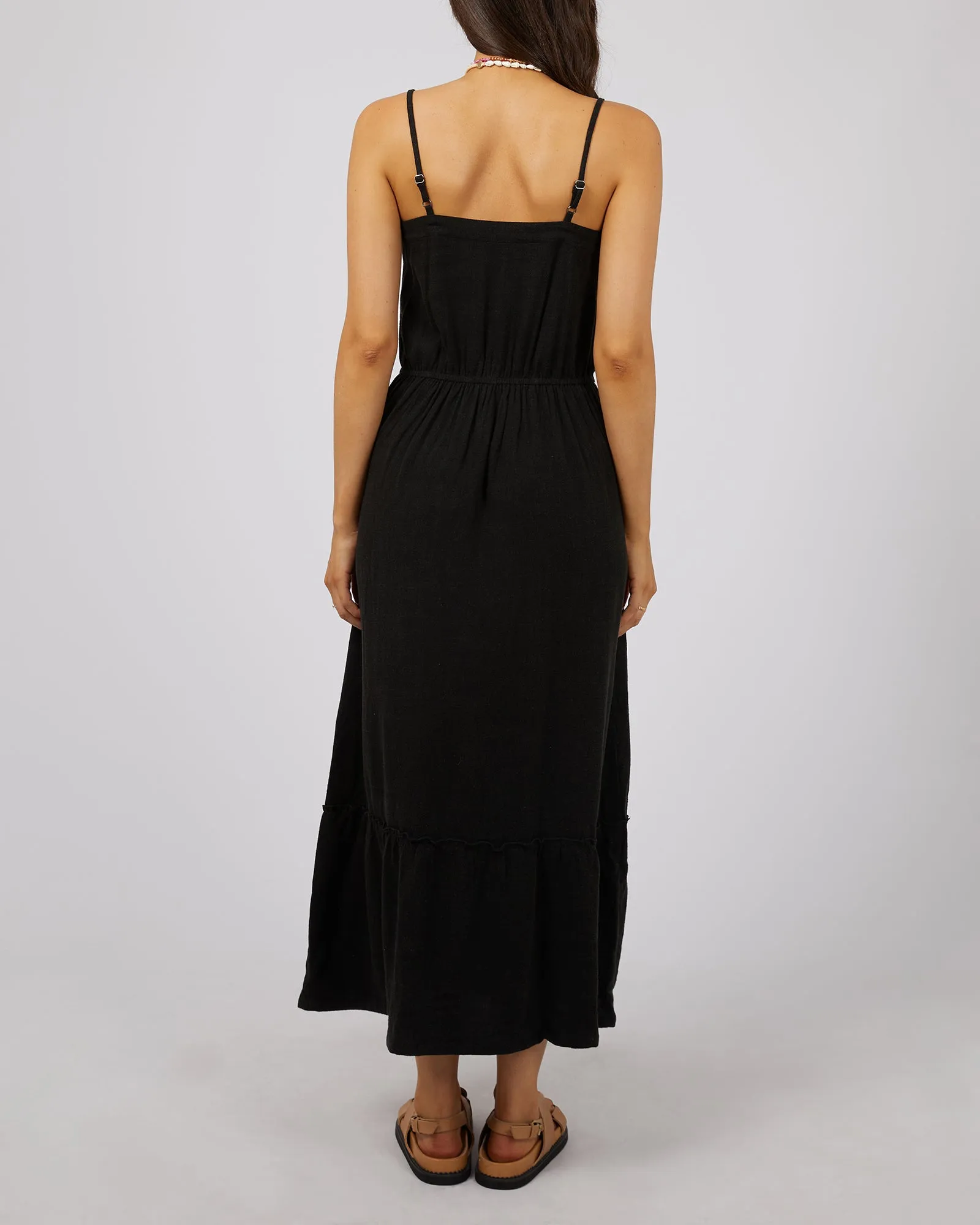 Luxe Linen Maxi Dress Black sold by edge clothing product image thumbnail 3