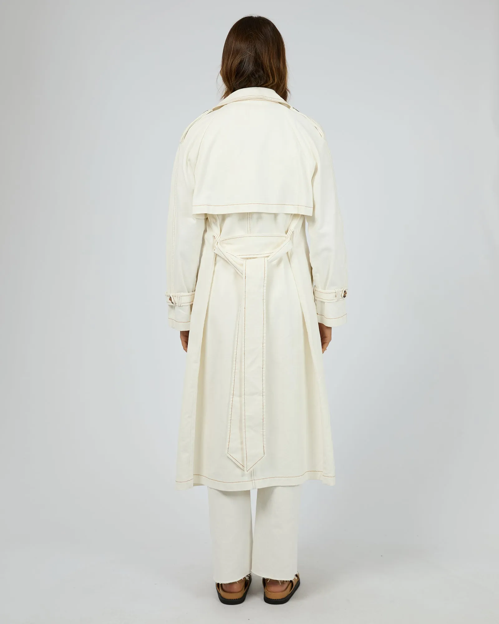 Rio Trench Coat Vintage White sold by edge clothing product image thumbnail 3