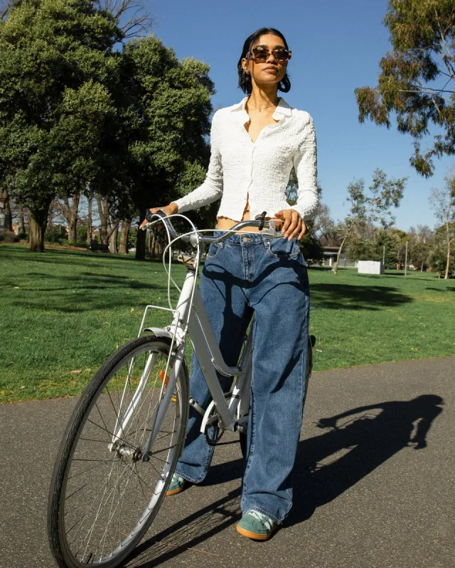 Aggy Top Vintage White sold by edge clothing