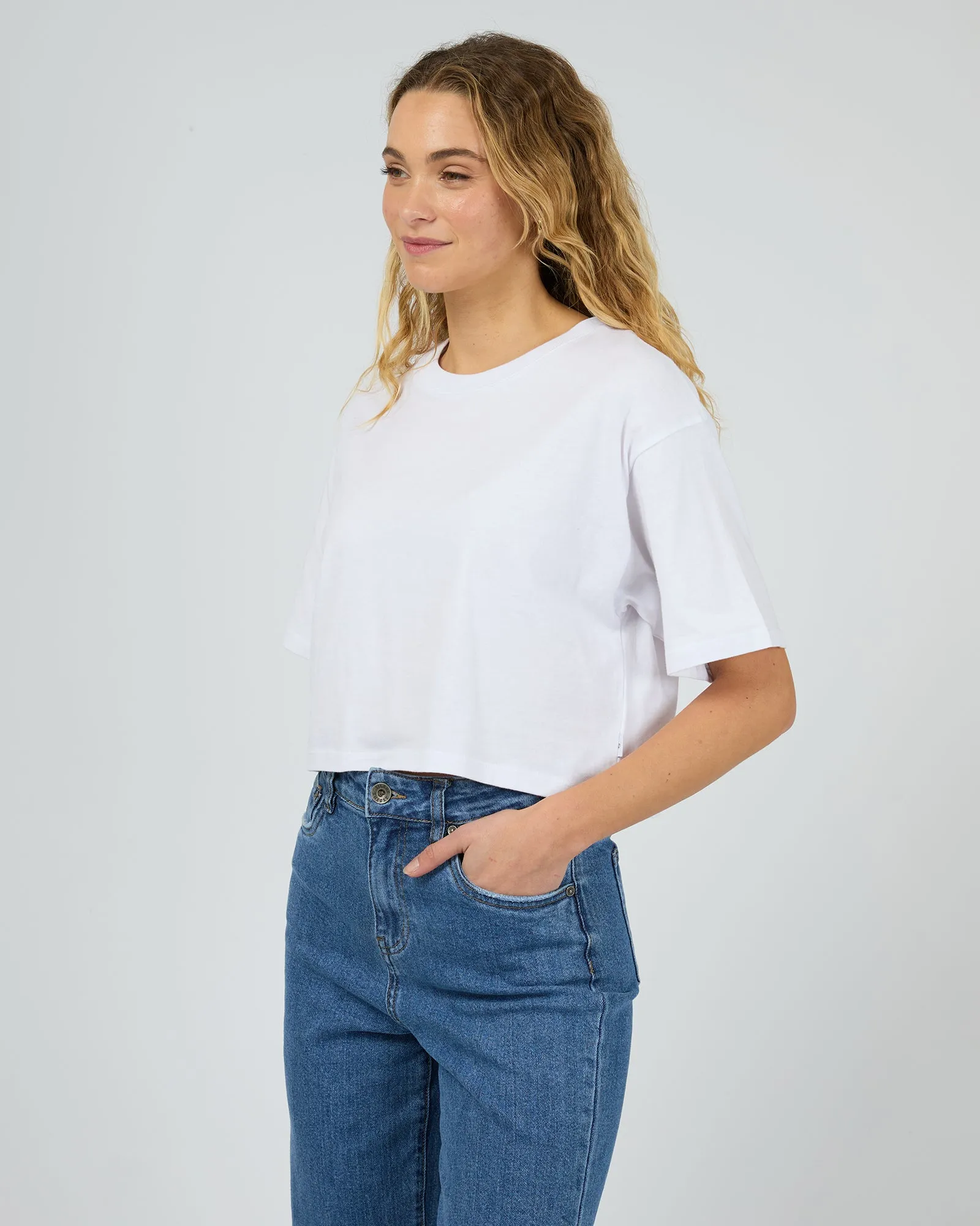Core Crop Tee White sold by edge clothing product image thumbnail 5