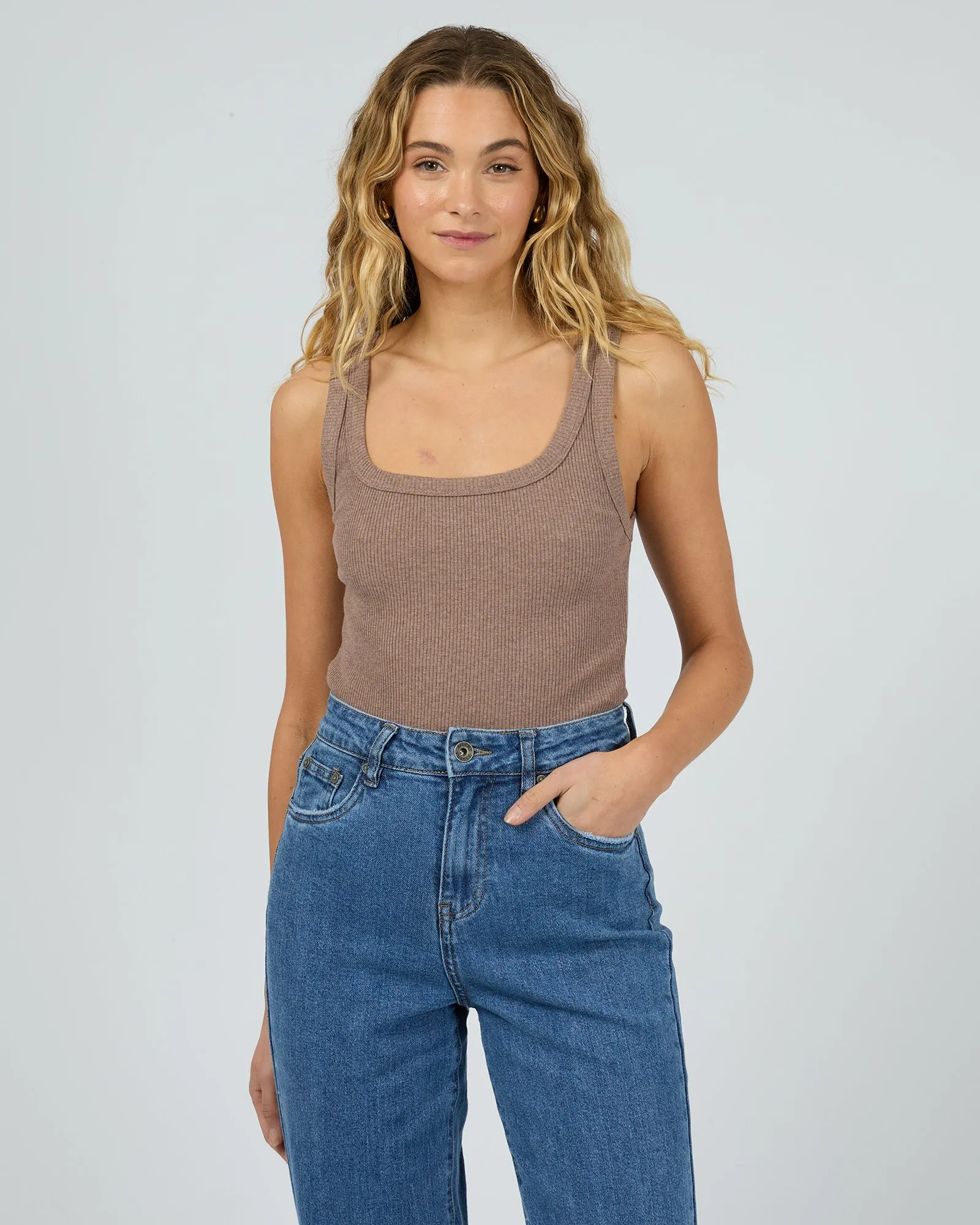 Mia Tank Brown sold by edge clothing product image thumbnail 2