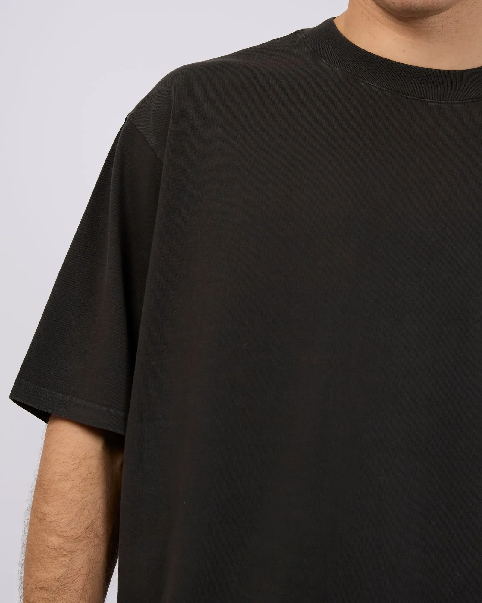 Heavy Weight Tee Washed Black sold by edge clothing product image thumbnail 5