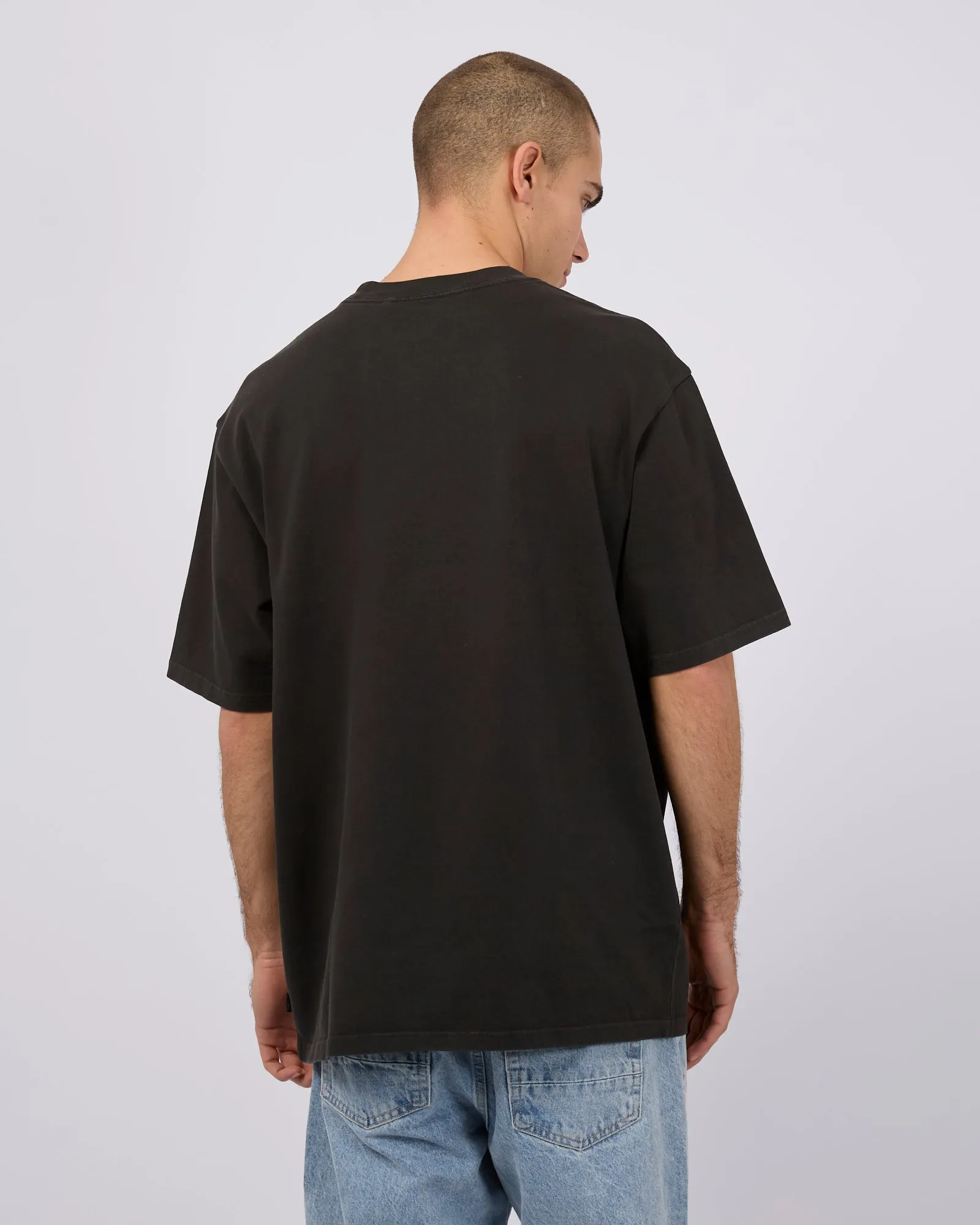 Heavy Weight Tee Washed Black sold by edge clothing product image thumbnail 3