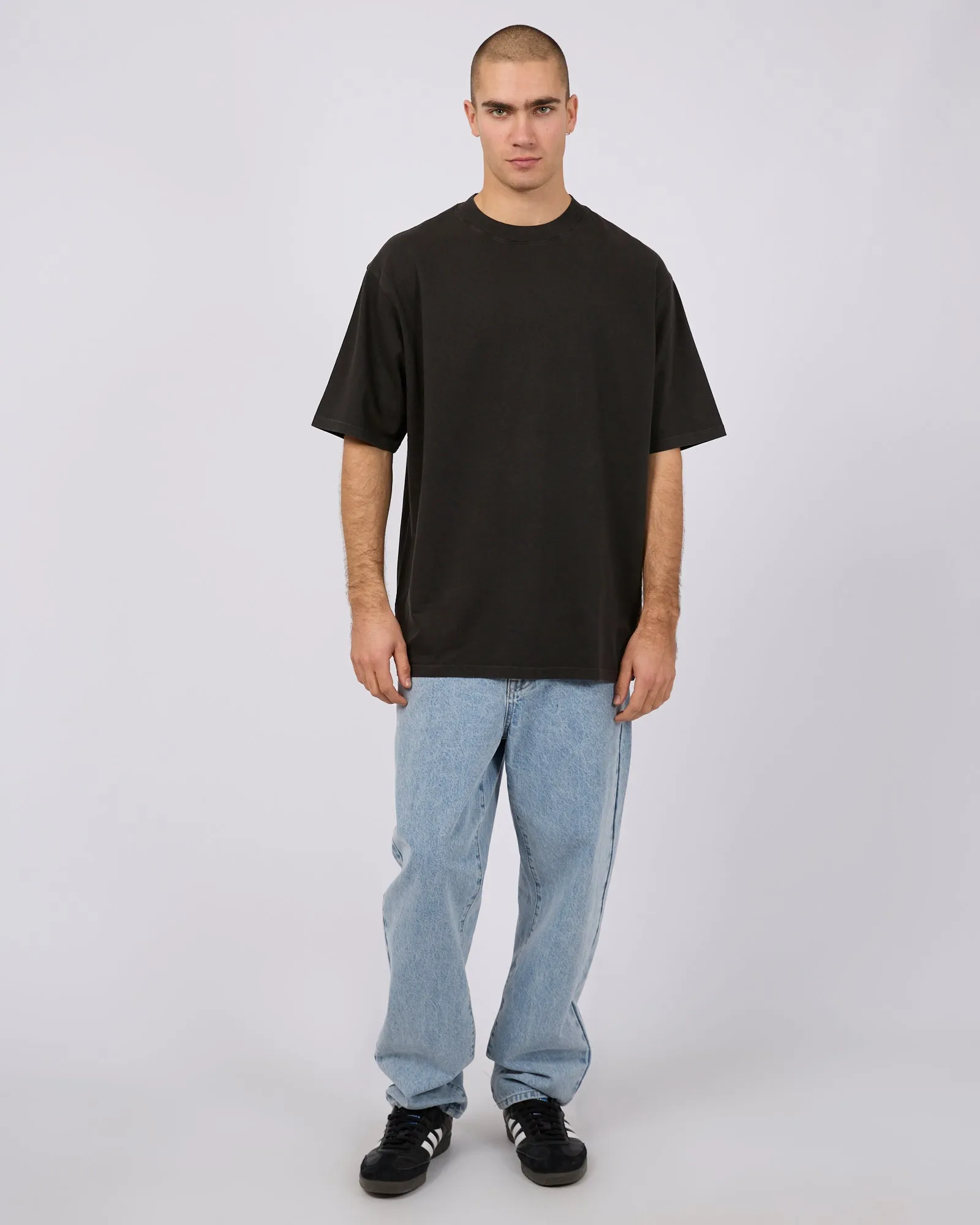 Heavy Weight Tee Washed Black sold by edge clothing product image thumbnail 2