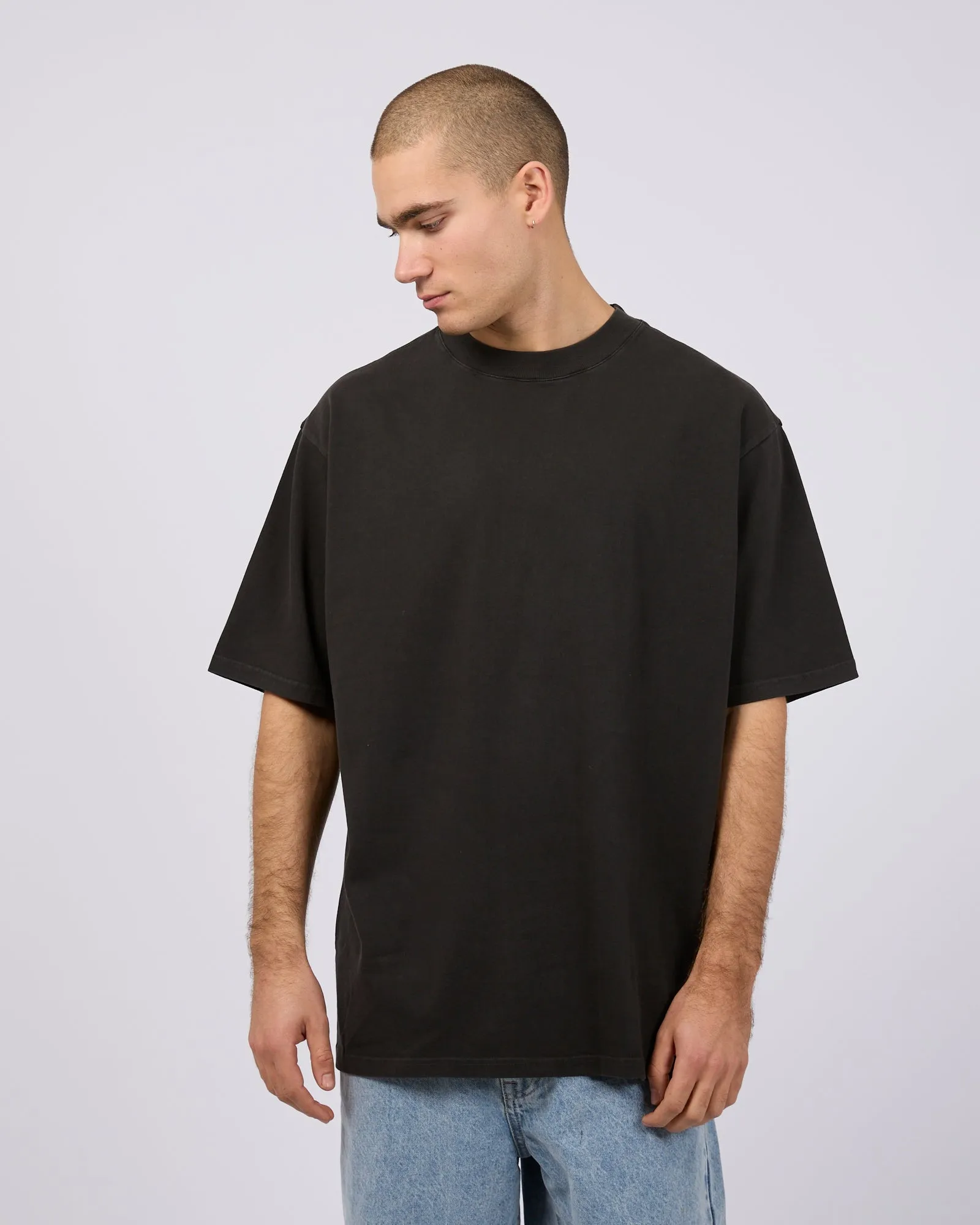 Heavy Weight Tee Washed Black sold by edge clothing