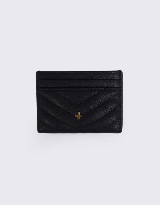 Izzy Card Holder Black sold by edge clothing