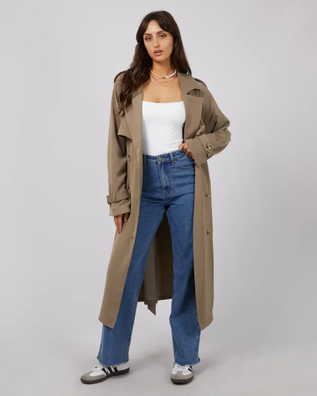Eve Staple Trench Coat Tan sold by edge clothing