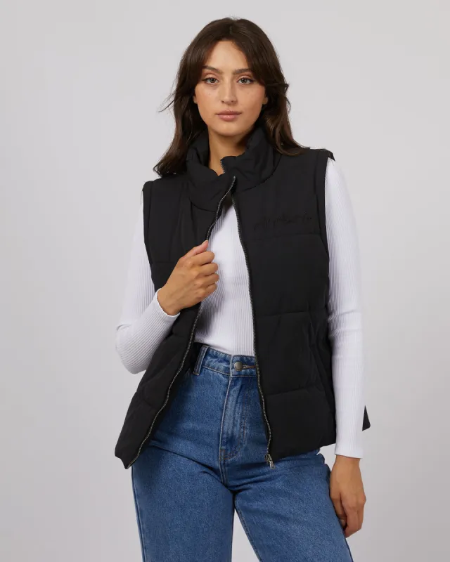 Classic Puffer Vest Black sold by edge clothing