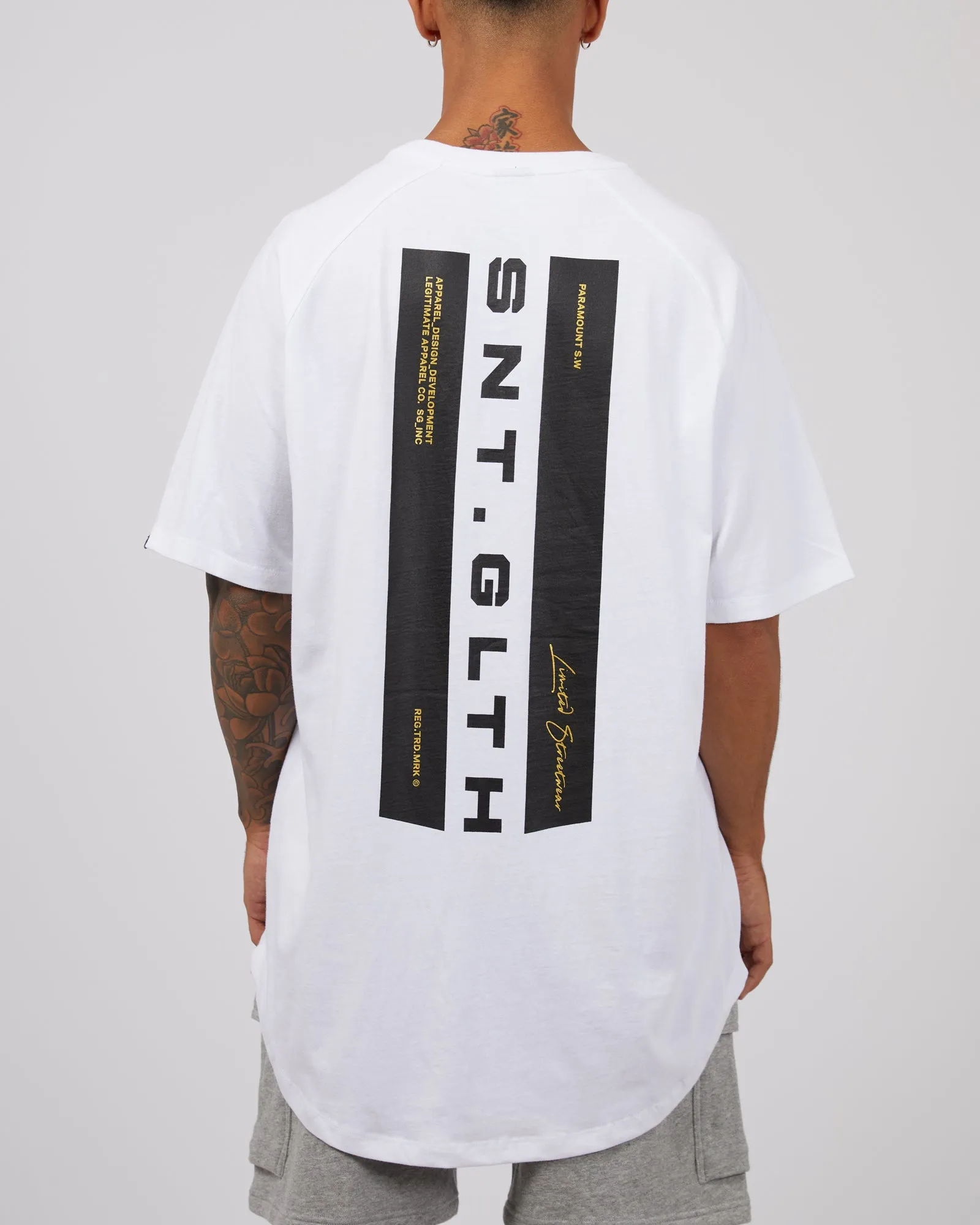Lateral Tee White sold by edge clothing product image thumbnail 3