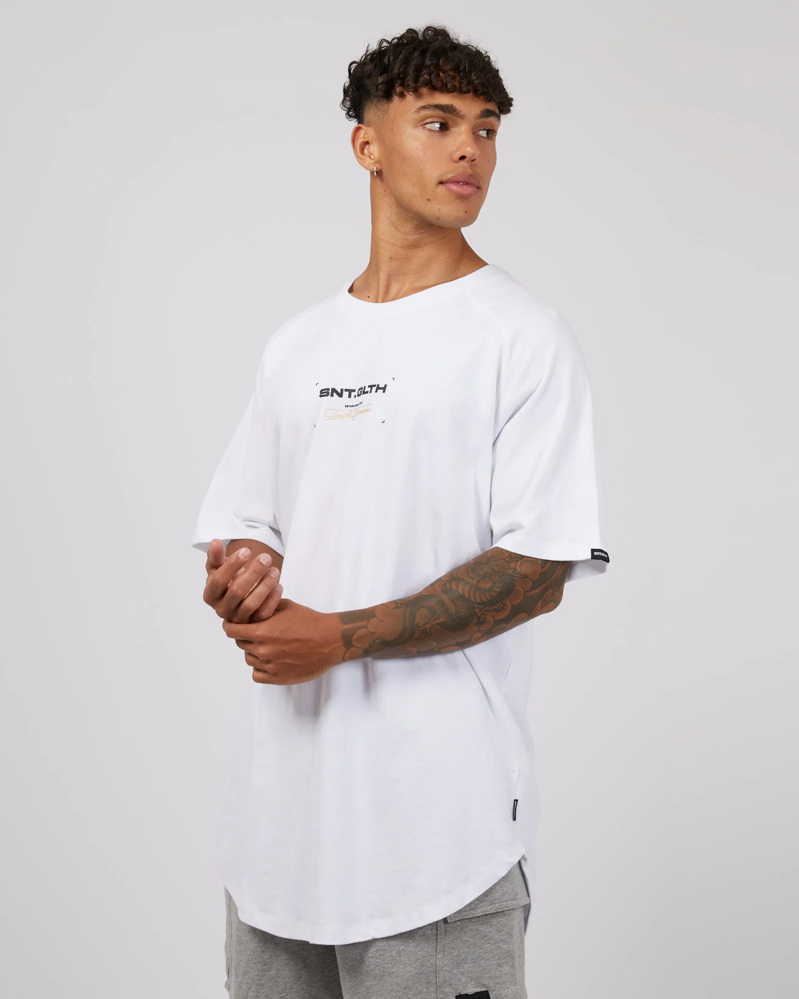 Lateral Tee White sold by edge clothing product image thumbnail 4