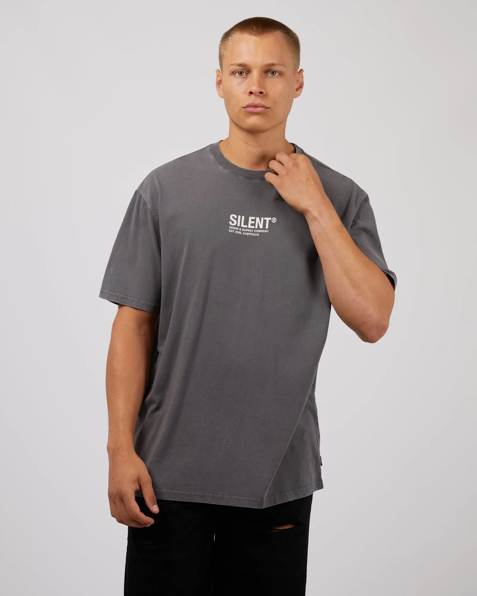 Icon Tee Charcoal sold by edge clothing product image thumbnail 3