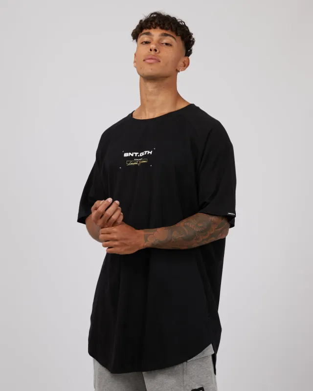 Lateral Tee Black sold by edge clothing