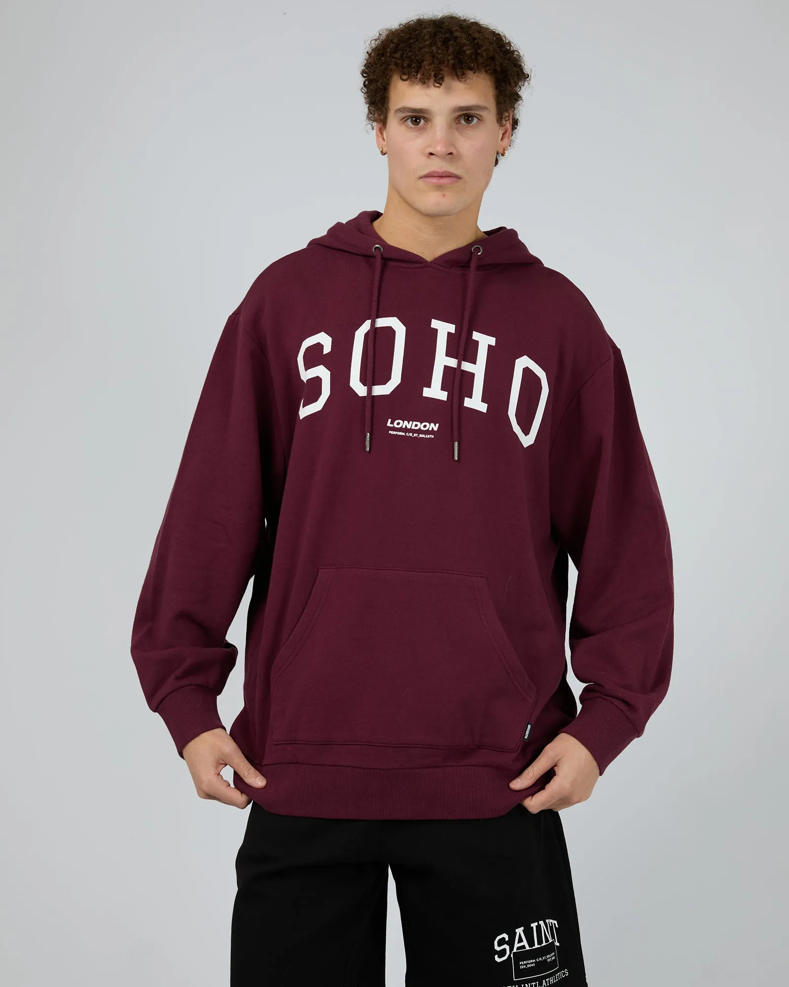 Soho Hoodie Burgundy sold by edge clothing