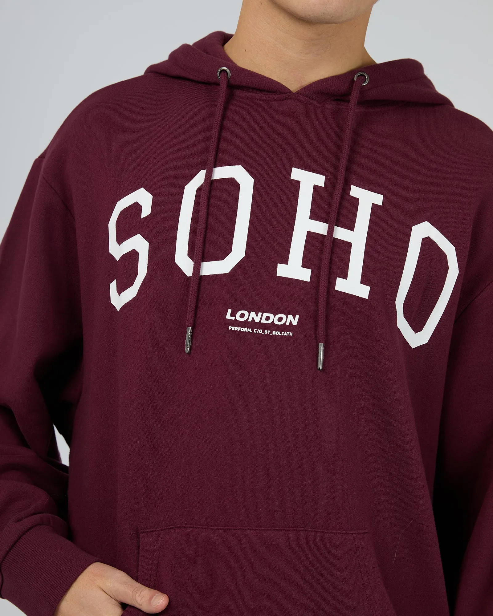 Soho Hoodie Burgundy sold by edge clothing product image thumbnail 5