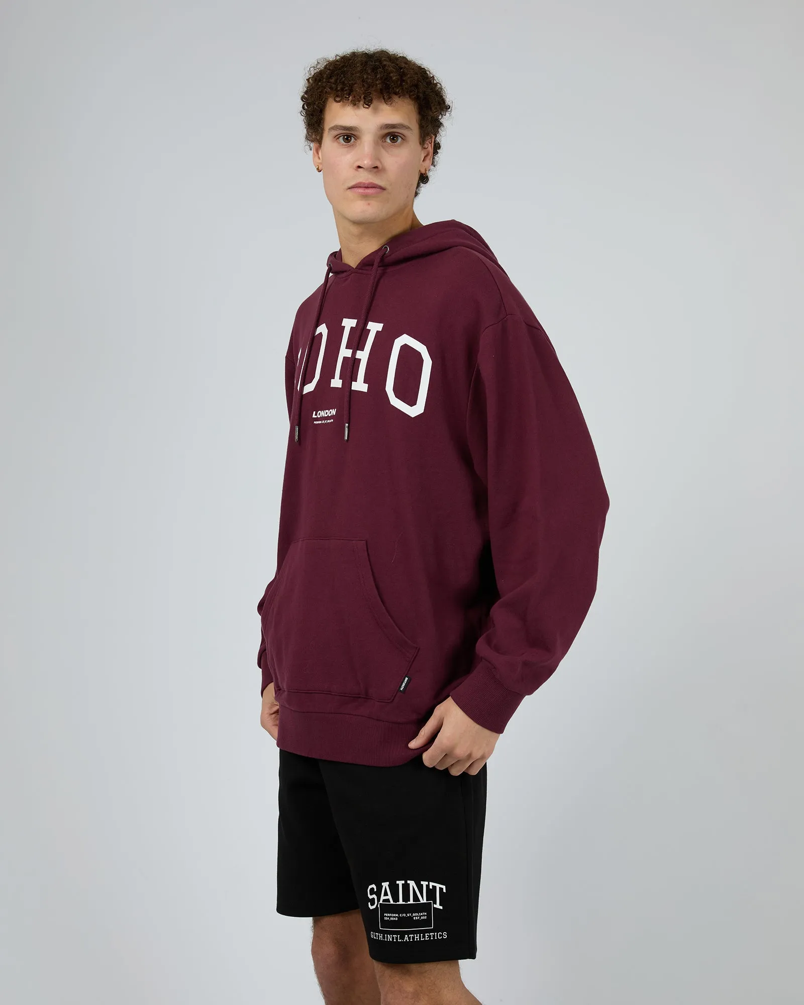 Soho Hoodie Burgundy sold by edge clothing product image thumbnail 4