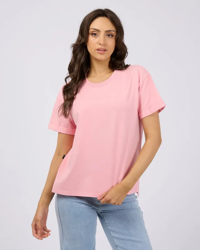Aae Washed Tee Pale Pink sold by edge clothing
