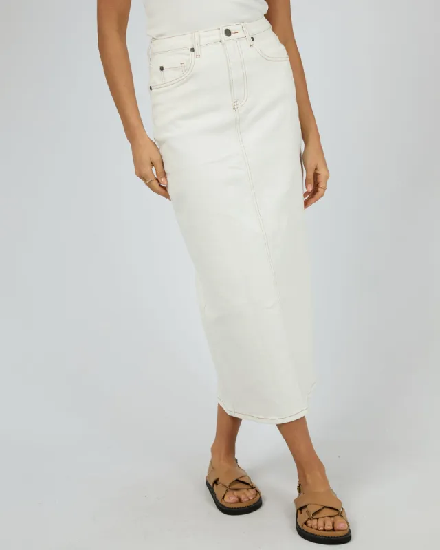 Ray Comfort Maxi Skirt Vintage White sold by edge clothing