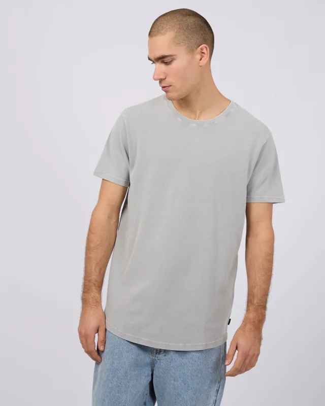 Pique Tee Grey sold by edge clothing
