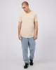 Pique Tee Chalk sold by edge clothing