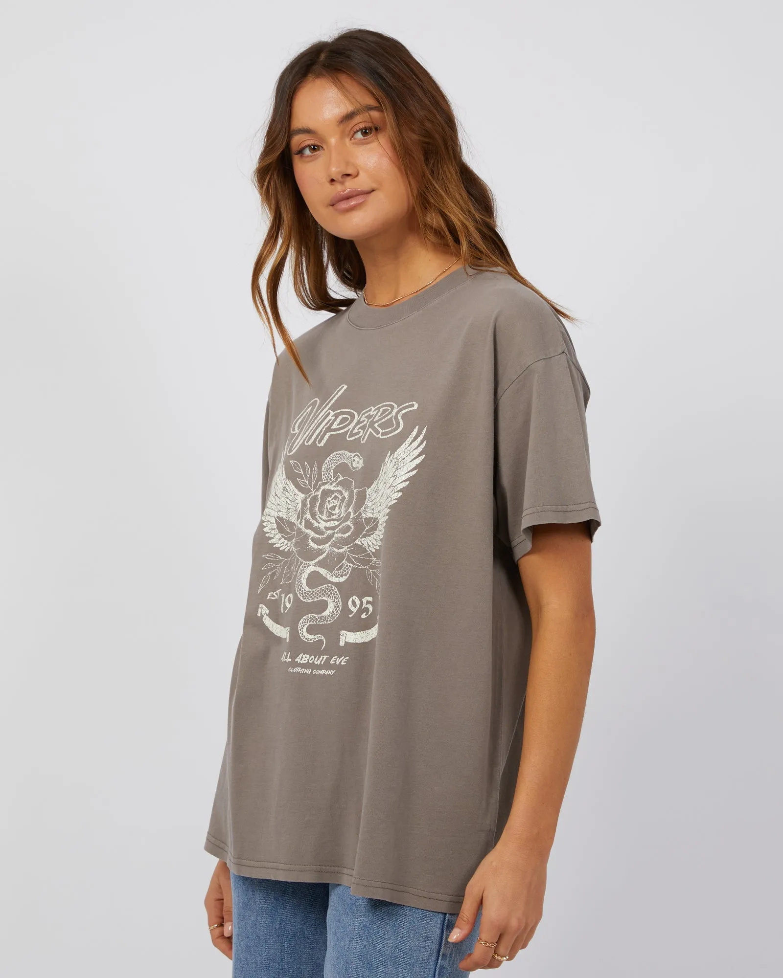 Viper Oversized Tee Charcoal sold by edge clothing product image thumbnail 4