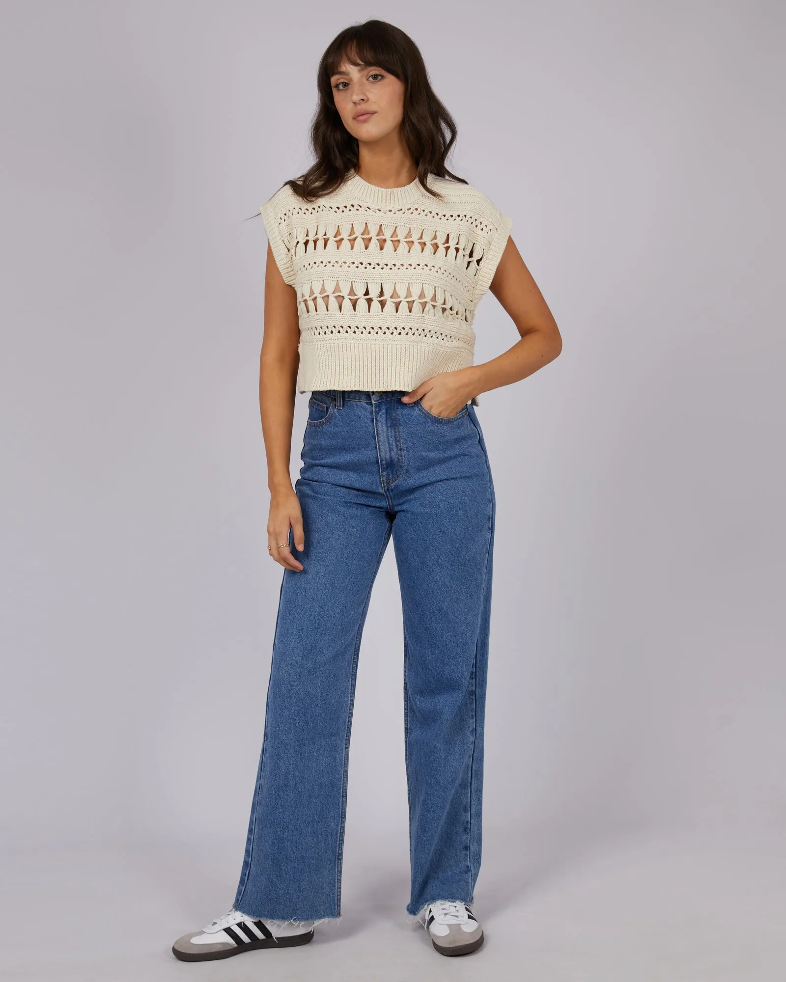 Ginger Knit Vest Natural sold by edge clothing product image thumbnail 2