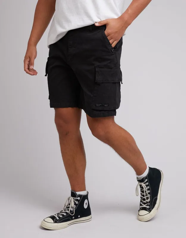 Military Cargo Short Black made by edge clothing