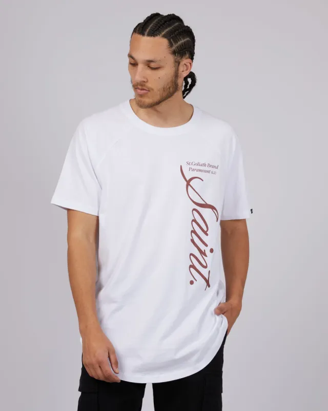 Current Tee White sold by edge clothing